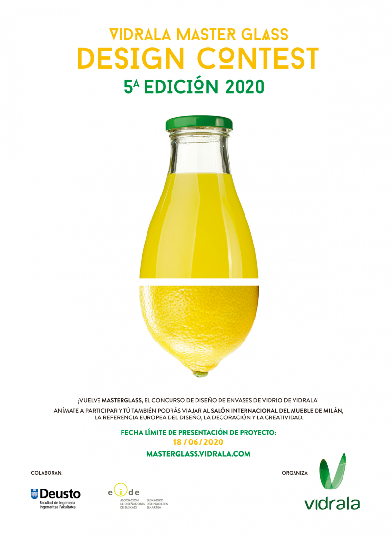 Vidrala Master Glass Design Contest 2020. El concurso de diseño de envases de vidrio de Vidrala