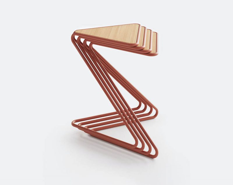 Ziggy: geometría y versatilidad en la nueva colección de mobiliario de Brad Ascalon