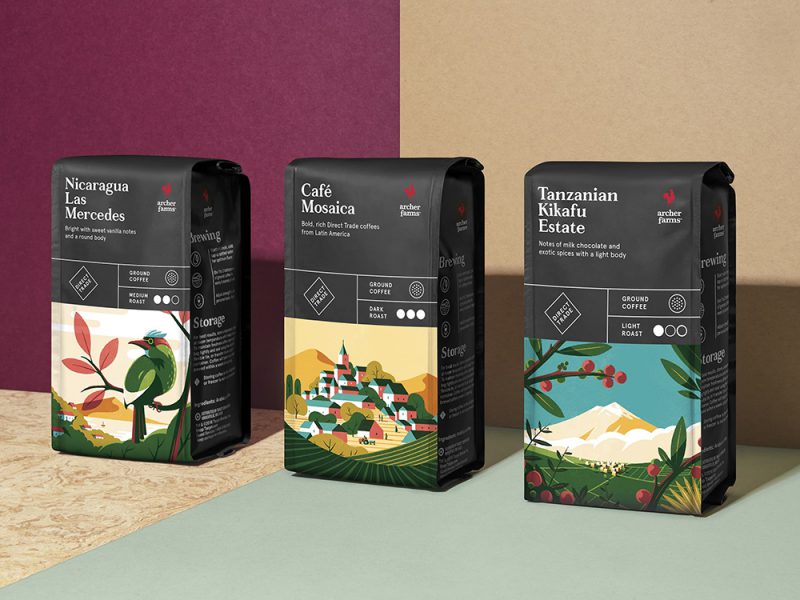 Collins desarrolla la identidad y el packaging del café Archer Farms