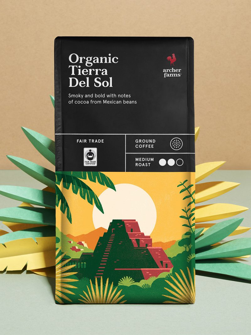 Collins desarrolla la identidad y el packaging del café Archer Farms