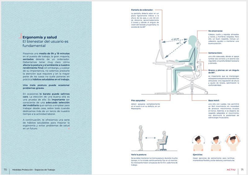 Portada de la guía: Cómo adaptar un espacio de trabajo ante el Covid19