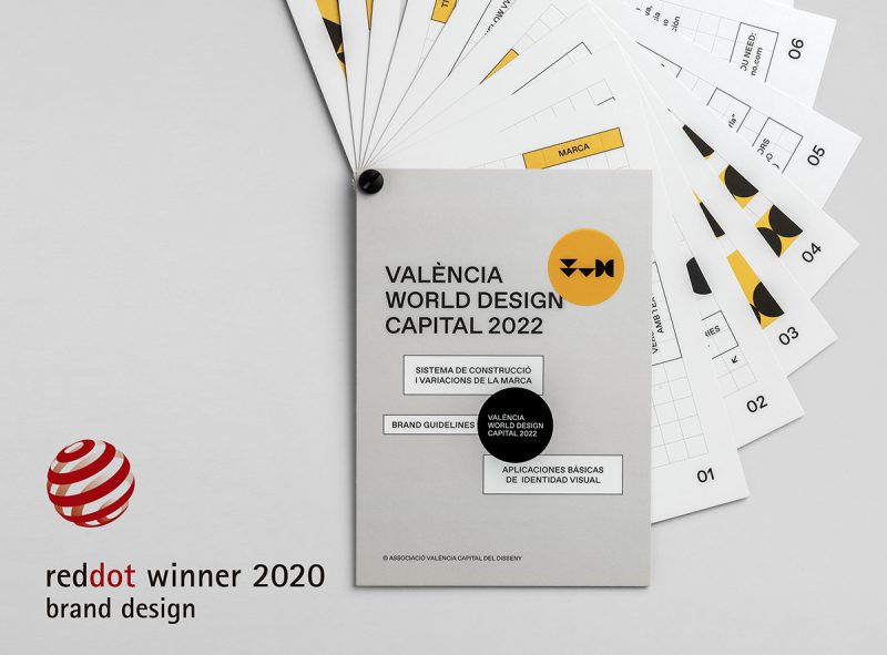 La identidad visual de València Capital Mundial del Diseño en 2022 premiada en los Red Dot Design Awards