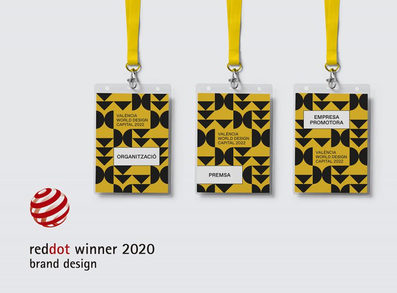 La identidad visual de València Capital Mundial del Diseño en 2022 premiada en los Red Dot Design Awards