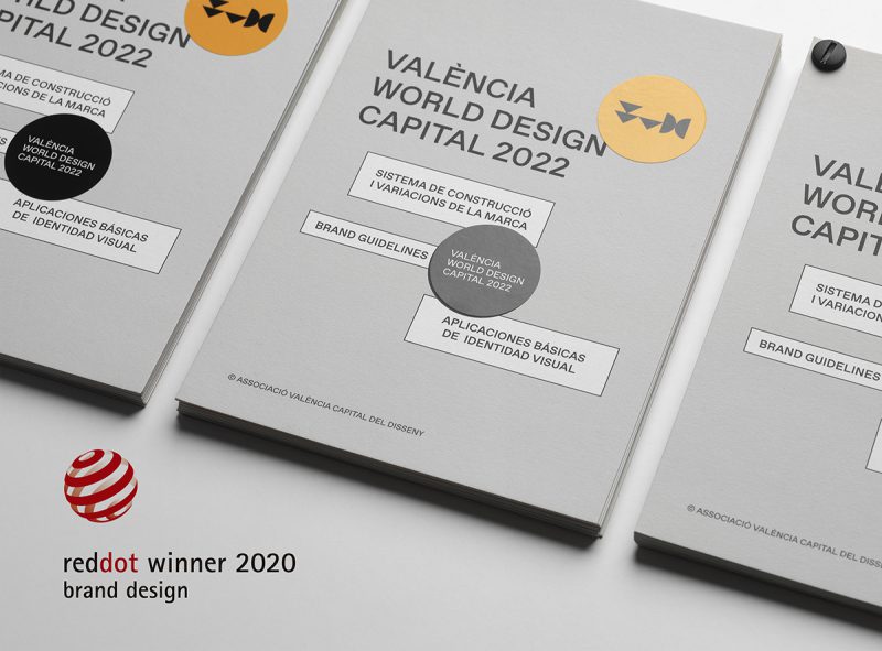 La identidad visual de València Capital Mundial del Diseño en 2022 premiada en los Red Dot Design Awards