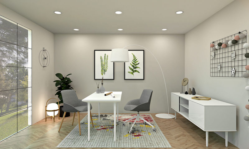 Estancia Minimalista. Home office, cinco espacios para la inspiración. Prepárate para el teletrabajo