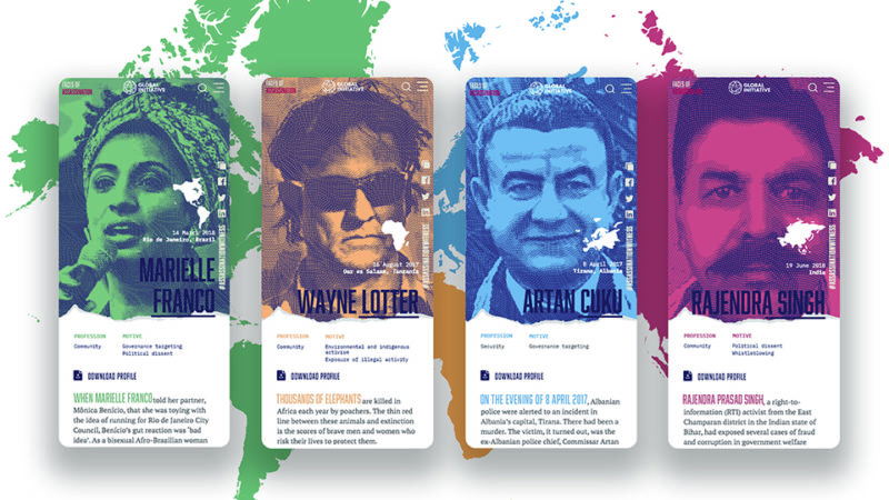 Diseño digital: Faces of Assassination, de Café