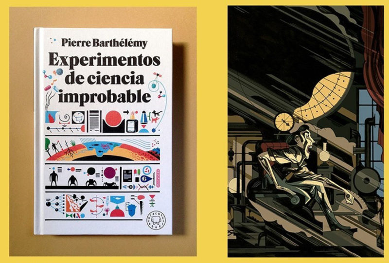 Categoría Portadas (doble): Experimentos de ciencia improbable, de Pepe Medina Manrique; Cuentos Completos de H.G.Wells, de Javier Olivares