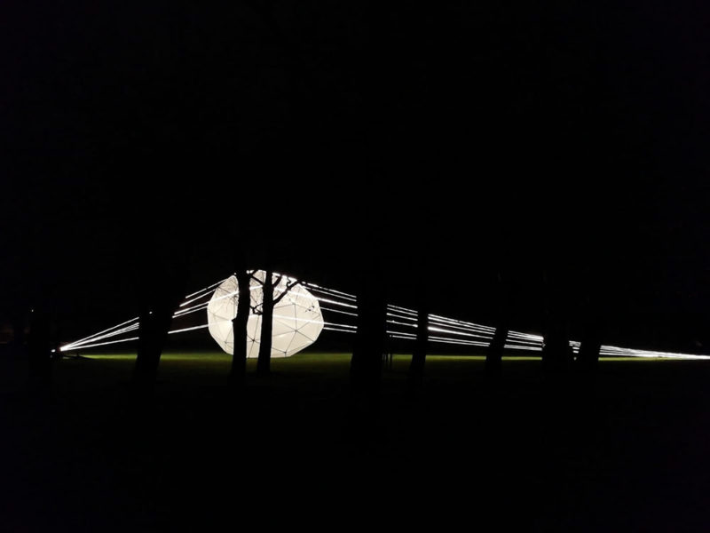 Alumbráramos, arquitectura efímera de Fernando Molina. Instalación en la Ciudadela de Pamplona