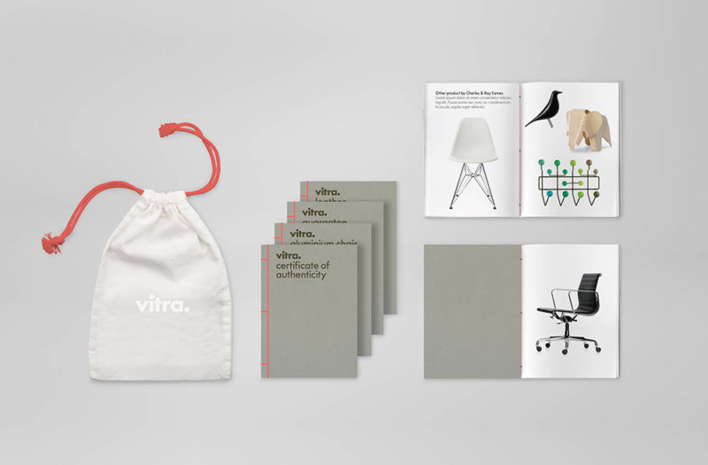BVD y una solución elegante para el packaging de Vitra. Simple, sencillo y efectivo