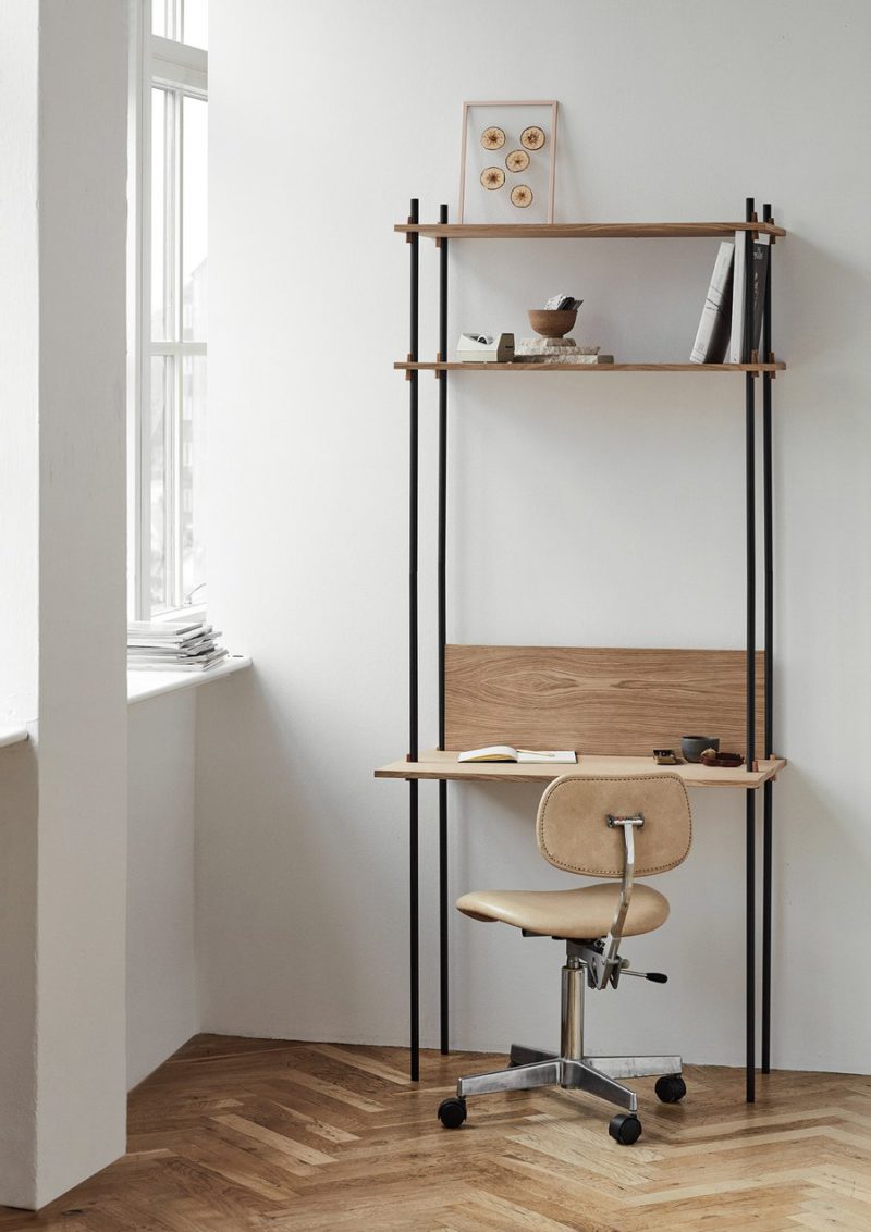 Shelving System, la elegante unidad de almacenamiento de Moebe