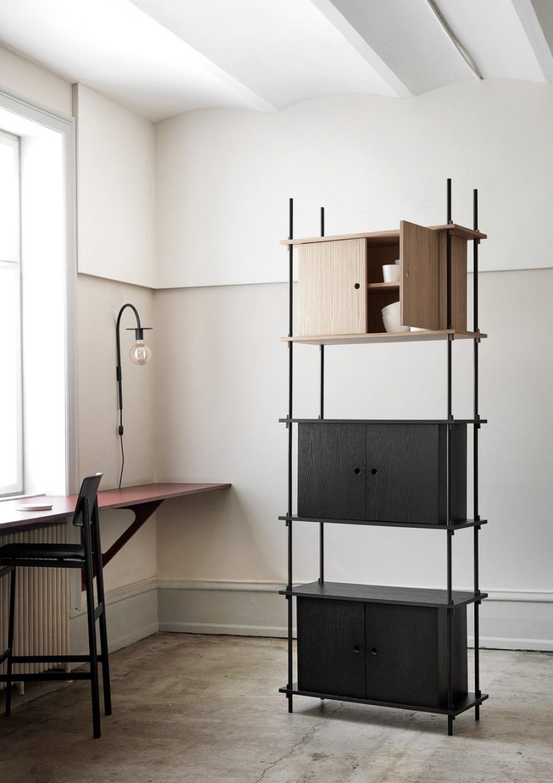 Shelving System, la elegante unidad de almacenamiento de Moebe