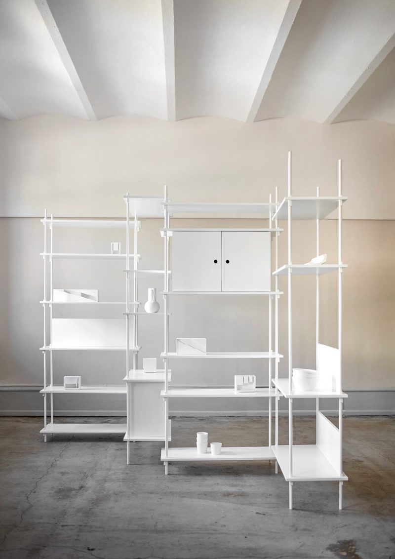 Shelving System, la elegante unidad de almacenamiento de Moebe