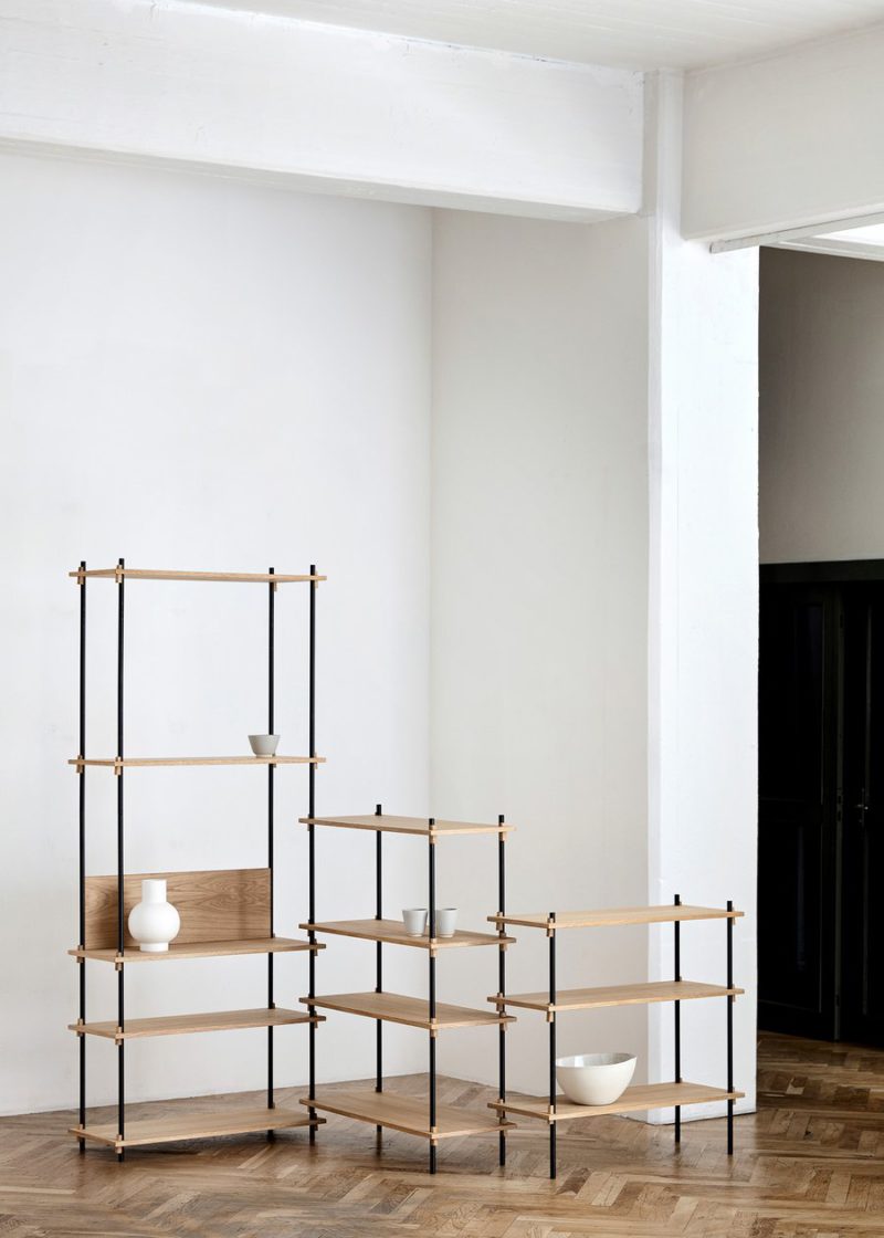 Shelving System, la elegante unidad de almacenamiento de Moebe