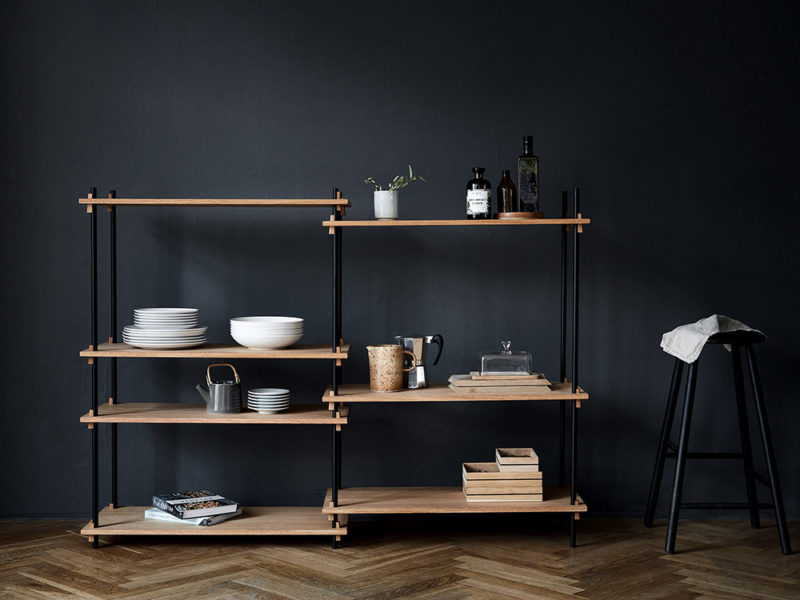 Shelving System, la elegante unidad de almacenamiento de Moebe