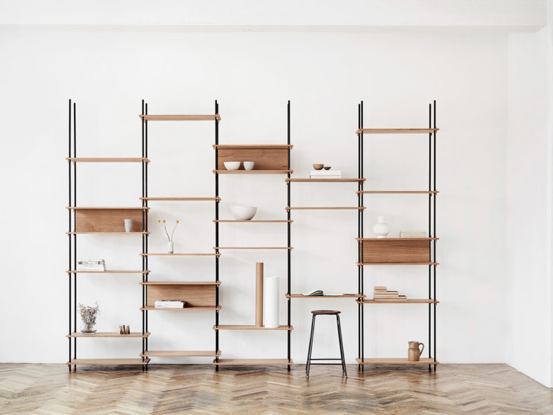 Shelving System, la elegante unidad de almacenamiento de Moebe