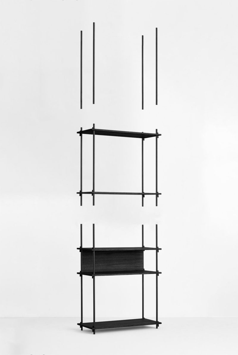 Shelving System, la elegante unidad de almacenamiento de Moebe