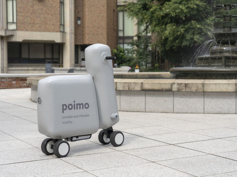 ¿Una scooter eléctrica inflable? Sí, es japonesa y se llama Poimo