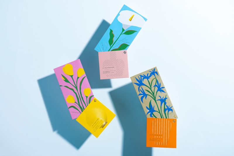 Joy of Floral, la papelera floral de WMW. Ilustración y packaging desde Honk Kong