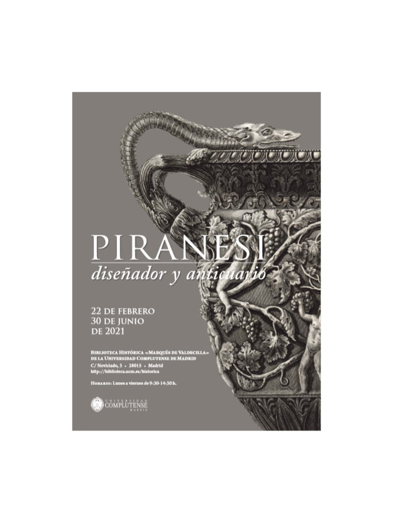 Piranesi, diseñador y anticuario, imperdible exposición en la UCM