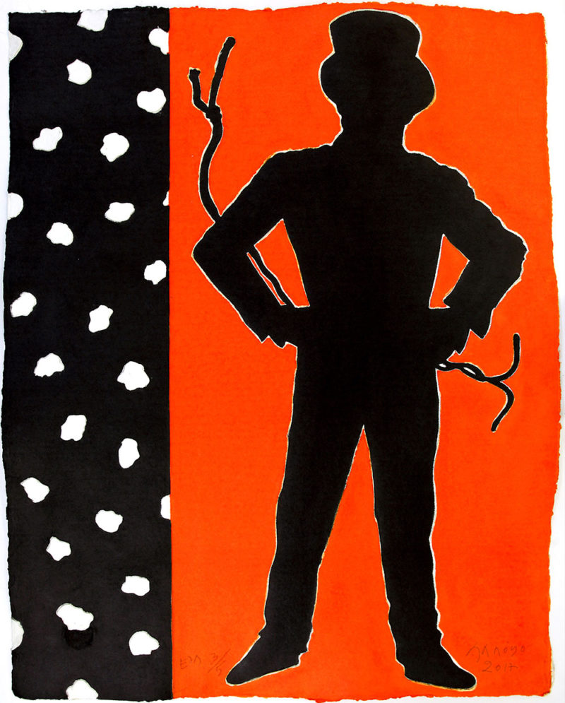 Eduardo Arroyo en el Museo de Bellas Artes de Bilbao