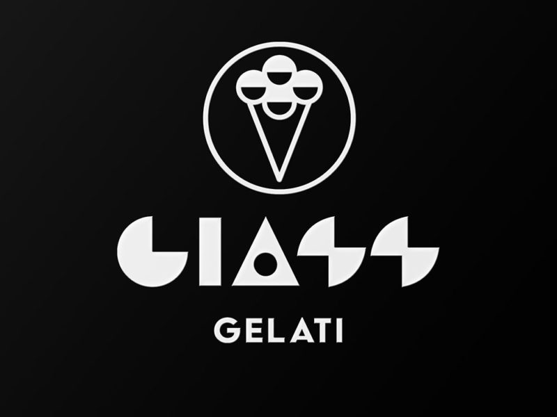 Giass Gelati, el branding futurista de Brutto