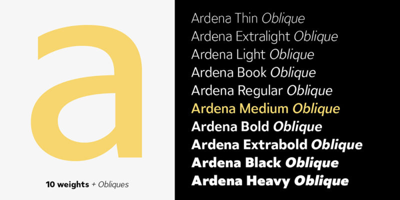 Julien Fincker firma Ardena, una tipografía de cabecera