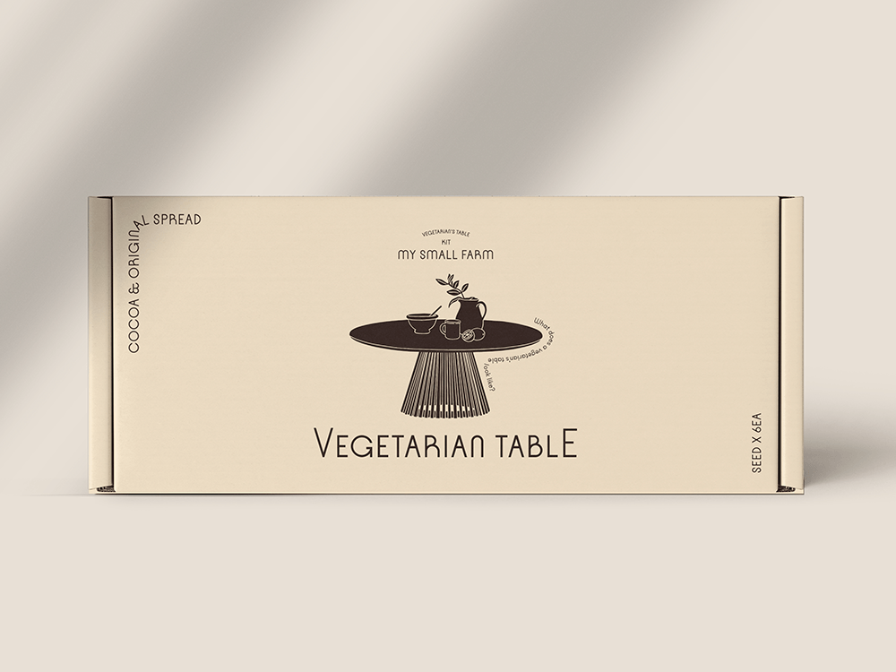 Vegetarian Table, de More Than That. Un packaging de buena semilla