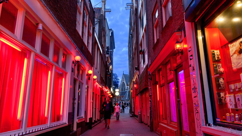 Ámsterdam en rojo o en azul