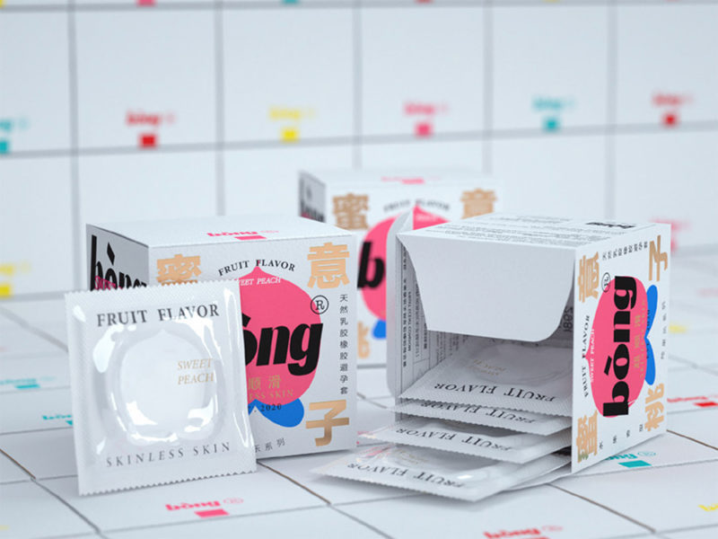 Cinco packaging de condones. Potentes, inspiradores, necesarios