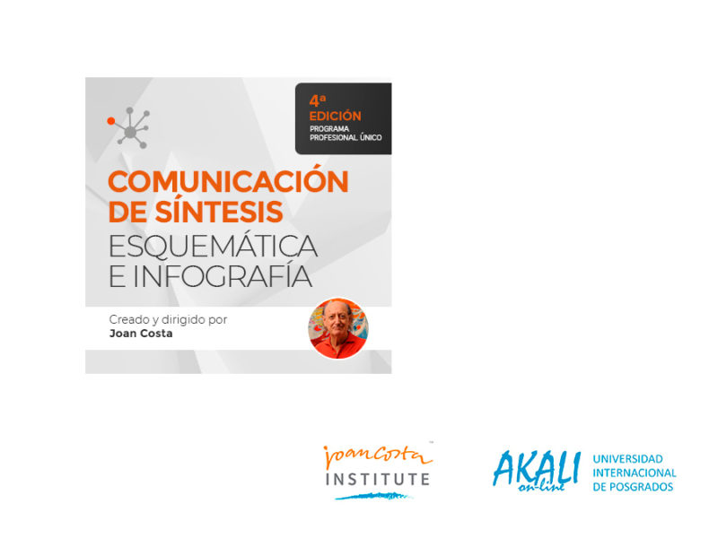 Consigue una beca para el curso del Joan Costa Institute: Comunicación de síntesis. Esquemática e Infografía