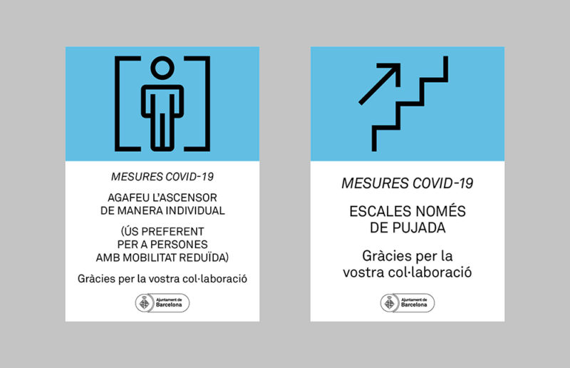 Familia y el sistema gráfico para la nueva normalidad barcelonesa