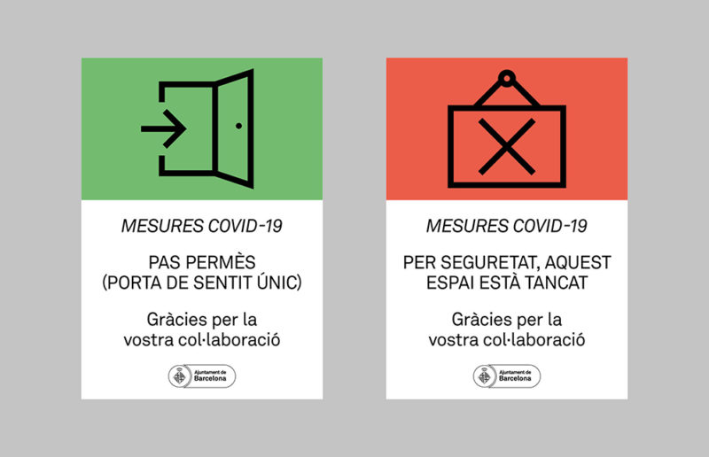 Familia y el sistema gráfico para la nueva normalidad barcelonesa