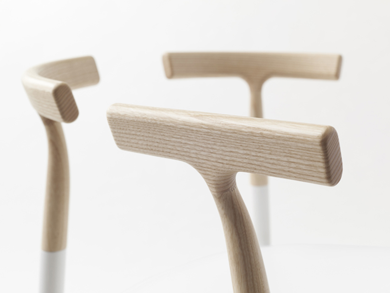 Twig, la colección de sillas incompletas de Nendo. Minimalismo de riesgo