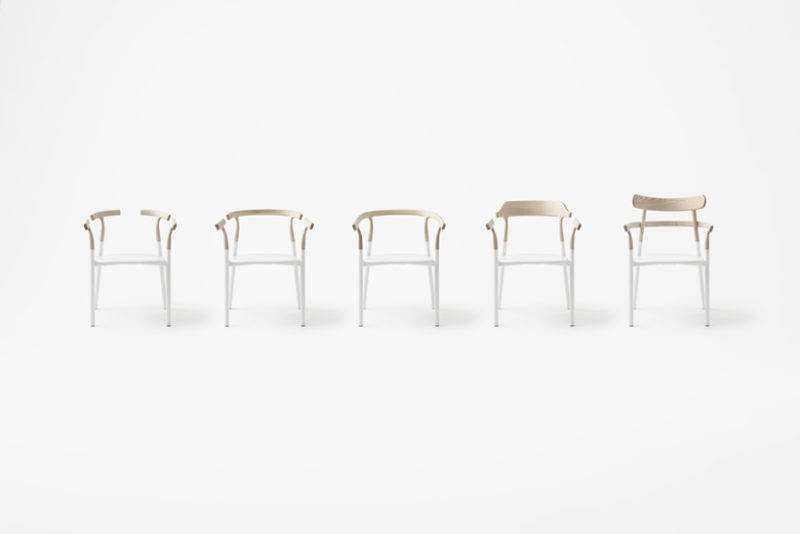 Twig, la silla incompleta de Nendo. Minimalismo nipón © Akihiro Yoshida 