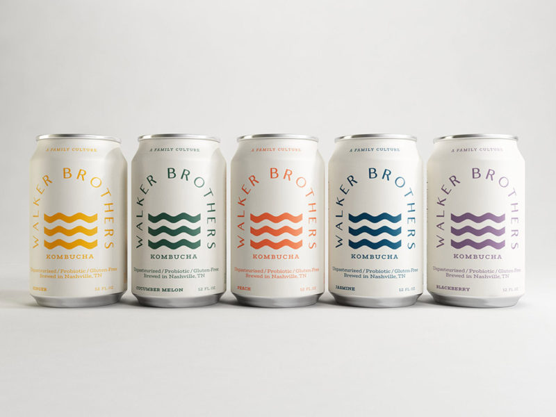Makebardo desarrolla la identidad de Kombucha Walker Brothers