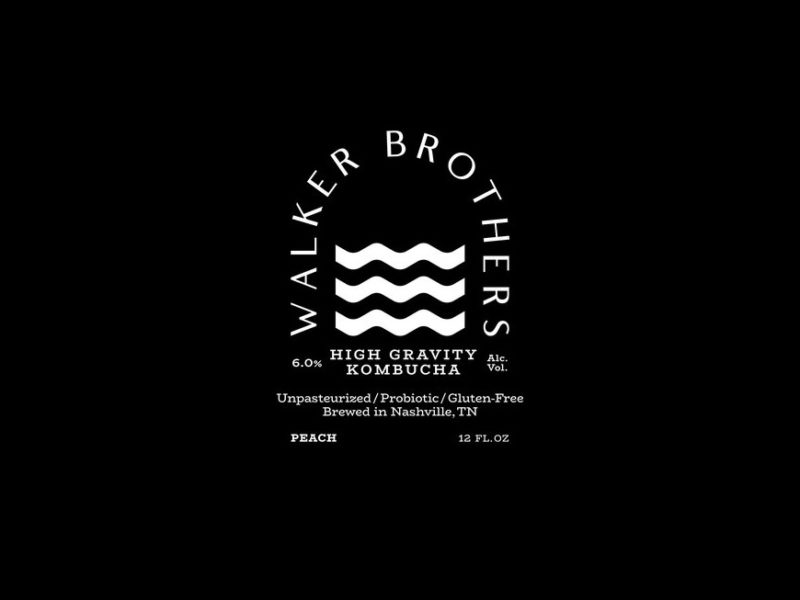 Makebardo desarrolla la identidad de Kombucha Walker Brothers