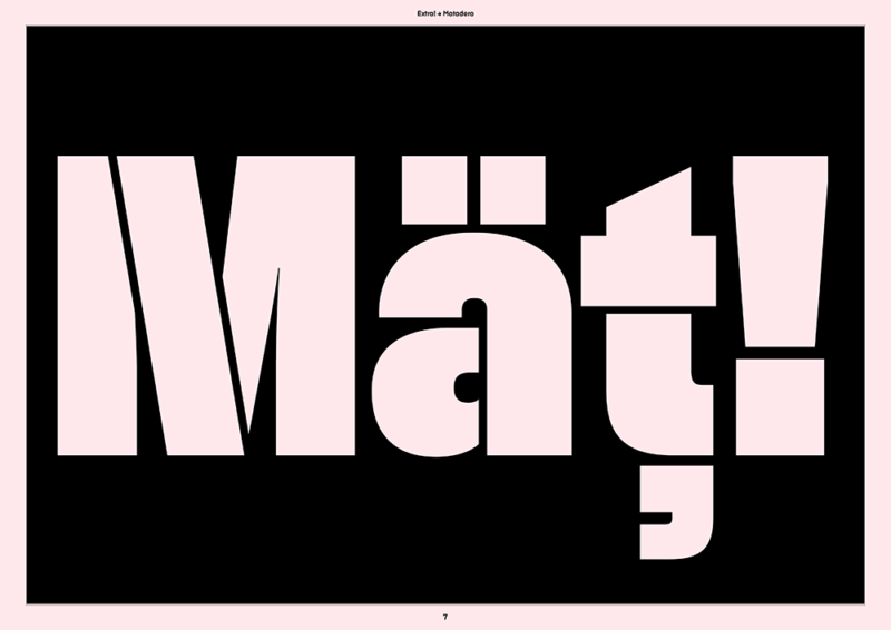 Matadero Stencil, la deliciosa tipográfia de Extra! para Matadero Madrid