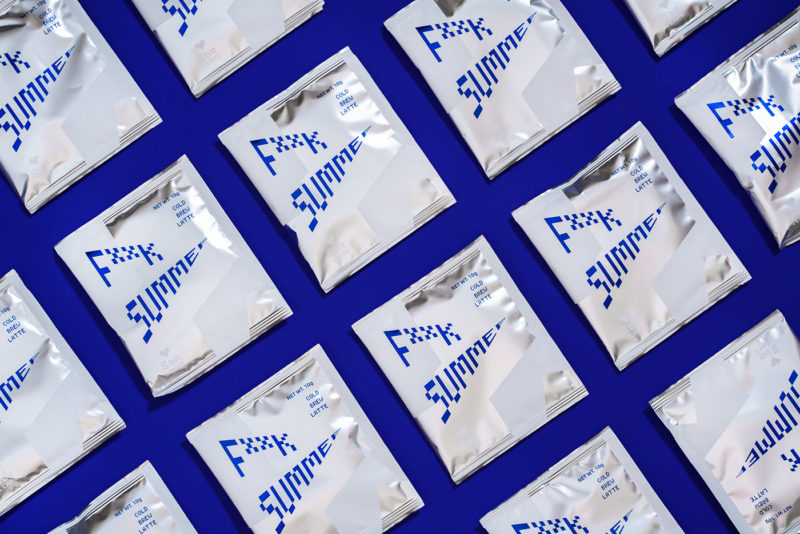 F**k Summer, el branding pixelado de Hook Food