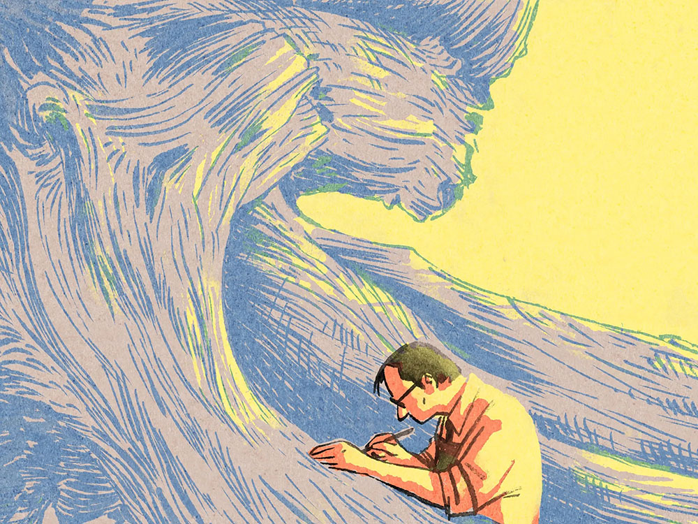 La ilustración «análoga digital» de Luis Mendo. Un salmantino en Tokio