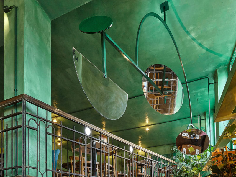 Modijefsky firma Botanique. Diseño de interior "verde" en Ámsterdam