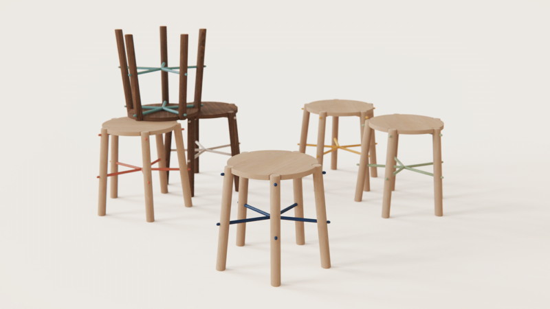 That Stool: simple, elegante, funcional, así es el taburete de Alondra Elizalde