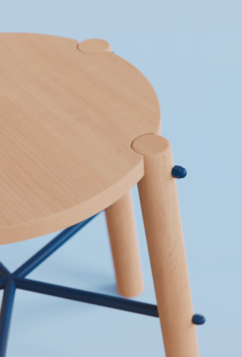 That Stool: simple, elegante, funcional, así es el taburete de Alondra Elizalde