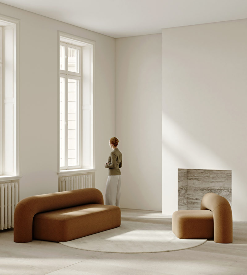 Sillon y sofá Moss: el minimalismo cómodo de Pavel Vetrov