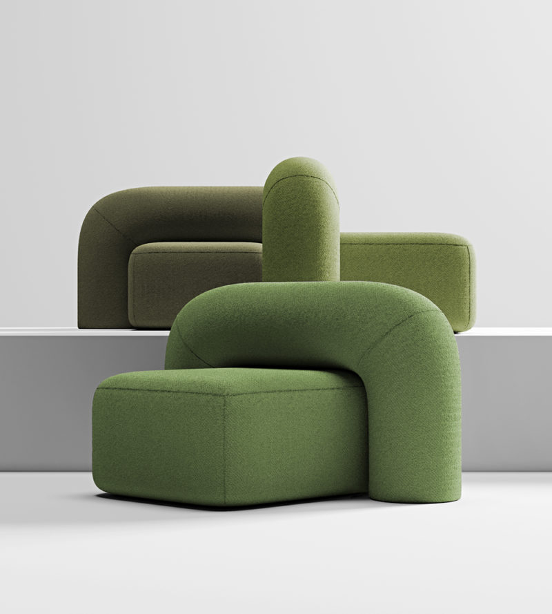 Sillon y sofá Moss: el minimalismo cómodo de Pavel Vetrov