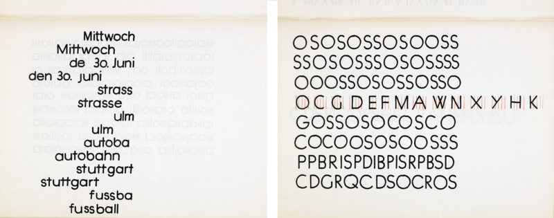 Hans G. Conrad. Cuaderno de ejercicios de tipografía, 1954. Cortesía de Rene Spitz.