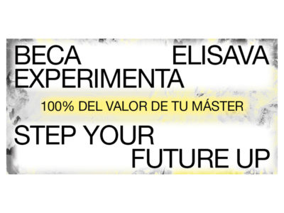 Beca Experimenta: 100% de un máster de Elisava del área de Diseño de Producto