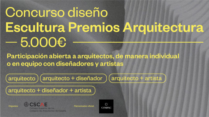 Se abre convocatoria para diseñar la escultura de los Premios Arquitectura
