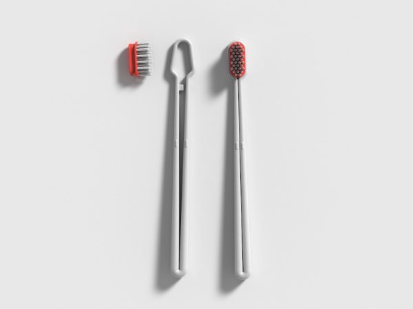 Raza humana Mercado hambruna El cepillo de dientes de plástico reciclado y cabeza removible de Edo y  Yeseul Kim | Experimenta
