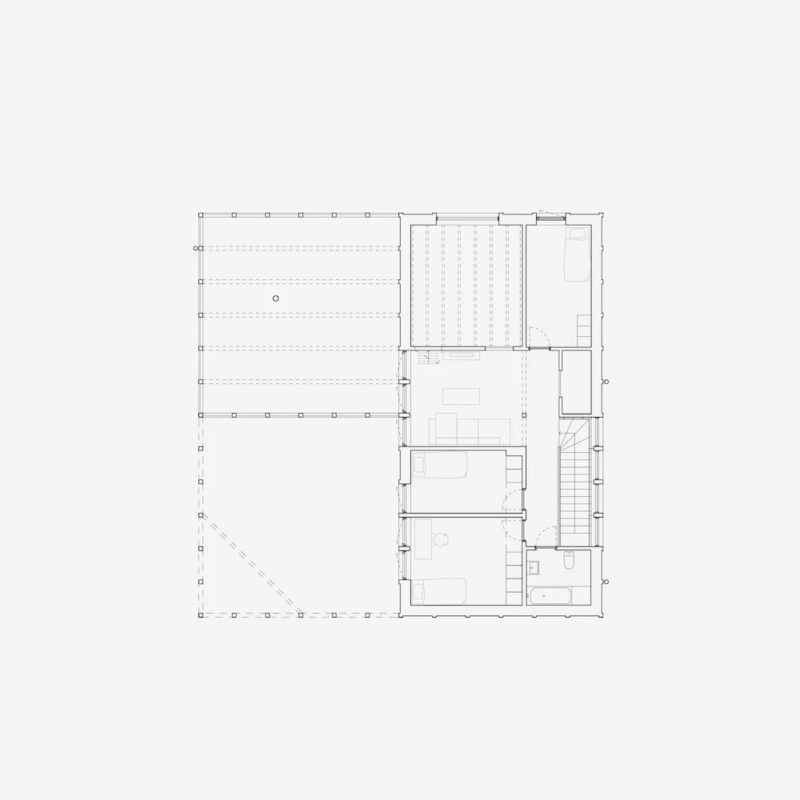 Cemento alisado y mucha madera en la casa-refugio de Sjöblom Freij Arkitekter