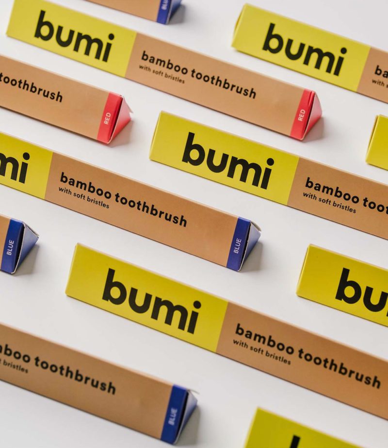 Bumi, los cepillos de bambú de Serious Studio. Una identidad para sonreír